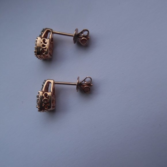 Le Vian Chocolatier Diamond Halo Stud Earrings - Picture 7 of 10